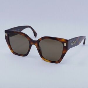Fendi Brown Tortoiseshell Sunglasses